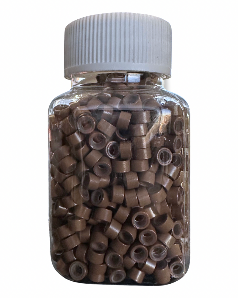 Large Silicone Beads - Light Brown 1000pc