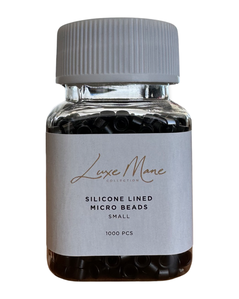 Small Silicone Lined Beads - Black