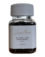 Small Silicone Lined Beads - Black