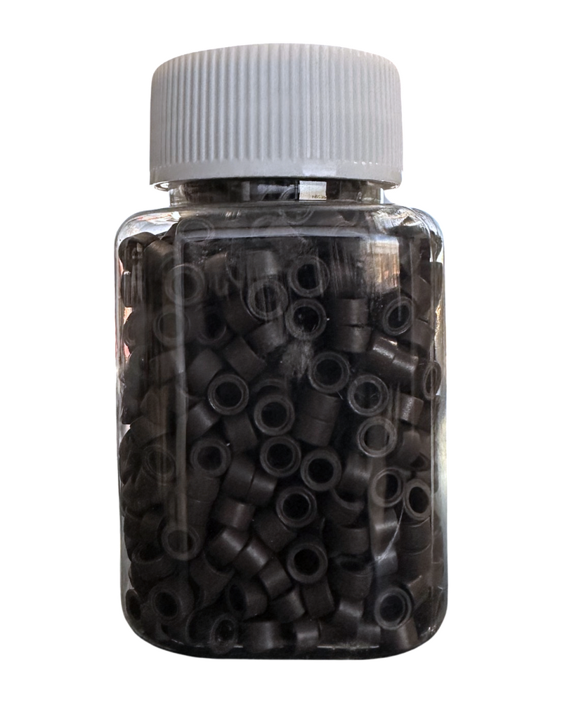 Large Silicone Beads - Darkest Brown 1000pc