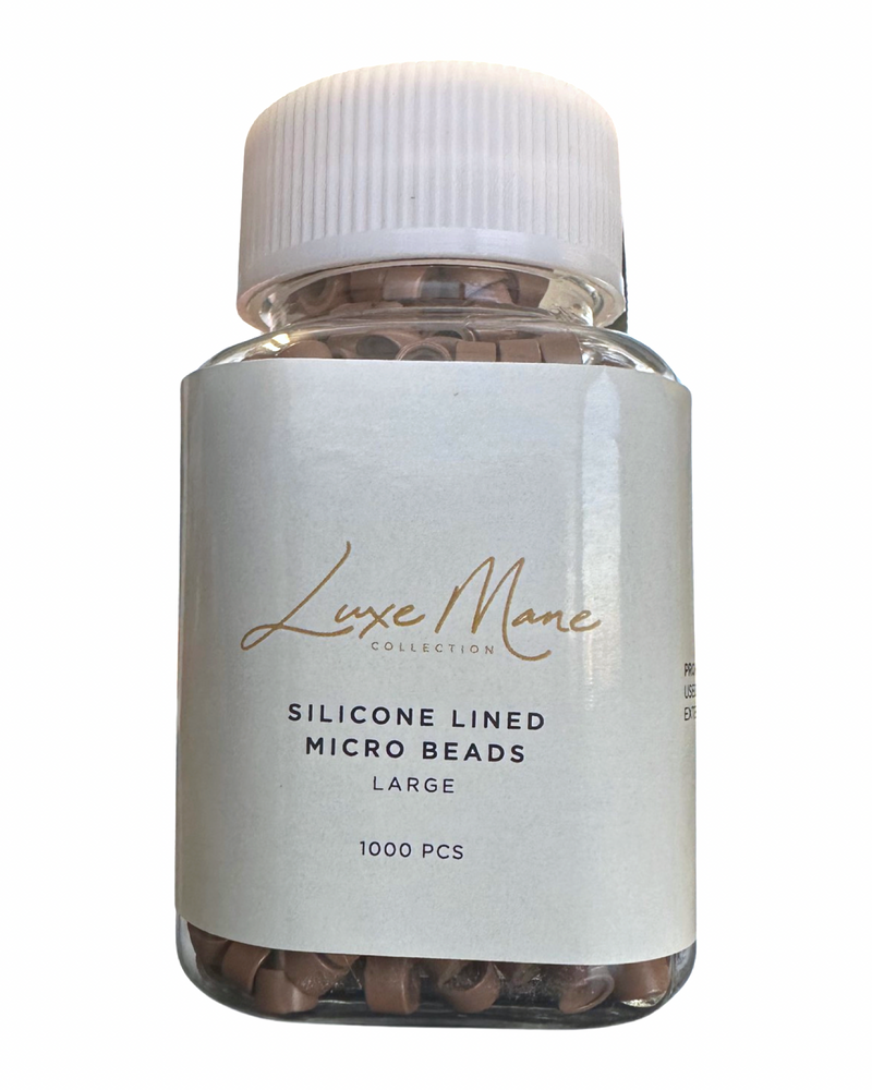 Large Silicone Beads - Light Brown 1000pc