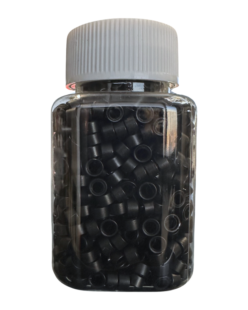 Large Silicone Beads -Black 1000pc
