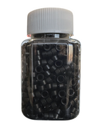 Large Silicone Beads -Black 1000pc