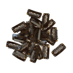 Brown Clips 25pc
