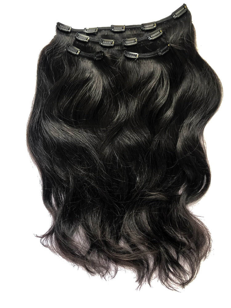 Deluxe Clip In Set 160gm (22") #2 Black