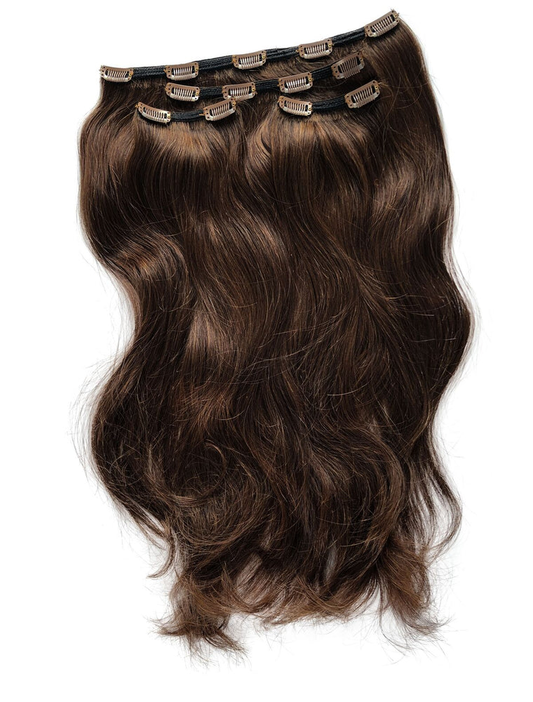 Deluxe Clip In Set 160gm (22") #6W Warm Medium Brown